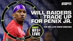 Will the Las Vegas Raiders trade up for Michael Penix Jr.? 👀 | NFL Live