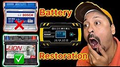 FOXSUR Car Battery Charger. A 3-stage full restoration on your old battery