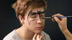 Step-byStep how to face paint a Batman design using Derivan Face and body paints tutorial