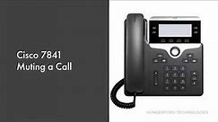 How to Mute a Call on a Cisco 7841