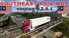 ETS2 1.49 (open beta) SOUTHEAST ASIA MAP v 0.2.4.1 Kluang(MY) to Kuala Lumpur(MY)