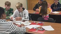 Pioneer’s Joel Dorn shares his agricultural background and leads students through some strawberry DNA... - Farmamerica - The Minnesota Agricultural Interpretive Center