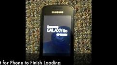 How to Unlock Samsung Galaxy Gio S5660 / S5660m  by ...