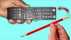 DIY Even the rich do that | Fix the remote control with a pencil | How to repair any TV remote contl