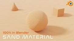 Easy Procedural Sand Material - Blender 2.9 EEVEE