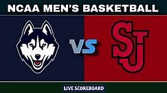 UConn Huskies vs St. John's | NCAA Men's Basketball Live Scoreboard