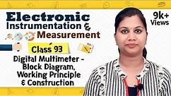 Introduction to Digital Multimeter - Analog and Digital Instruments