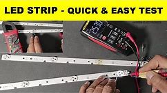 {566} How To Test LED TV Backlight Strips / How To Repair LED Strip / Replace LED on LED Strips