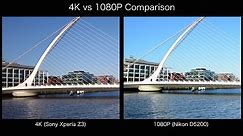 4K vs 1080P Side by Side Comparison