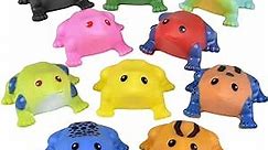 Ten (10) 2" Sea Animals Rubber Bath Toys with Costumes (Frogs)