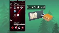 how to lock your sim card on android