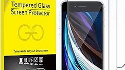 JETech Screen Protector for iPhone SE 3/2 (2022/2020 Edition), 4.7-Inch, Tempered Glass Film, 3-Pack