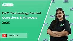 DXC Technology Verbal English Questions & Answers 2023
