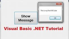 Visual Basic .NET Tutorial 1 - Downloading Visual Studio and Creating First VB Program