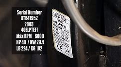 How to Read Mercury Outboard Serial Number