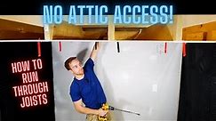 How to Install Recessed LED Lighting Without Attic Access (Pot Lights / Can Lights)