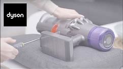 How to replace the battery on your Dyson V10 or V11™ cordless vacuum.