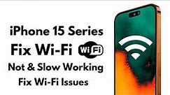 iPhone 15 Pro Wifi Not Working ! How To Fix iPhone 15 Pro Max Wifi Issues !