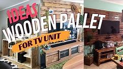 Wooden Pallet Tv Unit Ideas. Design and DIY Pallet Tv Stand.