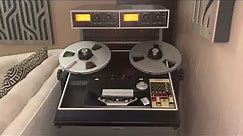 Ampex ATR-102 professional reel to reel playing Analogue Productions master tape