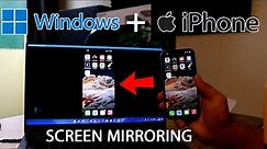 How to screen mirror your iPhone to a Windows PC