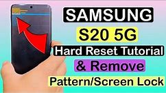 Samsung Galaxy S20 5G,S20 Plus Hard Reset To Unlock Password Lock & Pattern Lock.S20 Forgot Password