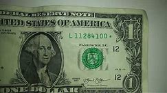 2013 series dollar bill star 🌟 note!!