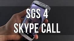 Samsung Galaxy S4: Skype test/call