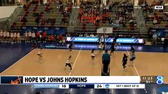 Hope vs. Johns Hopkins women’s volleyball