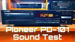 Pioneer PD-101 Compact Disk Player Sound Test