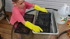 Learn with Noah- Cleaning porcelain grill grates