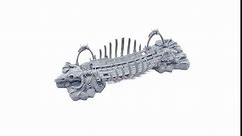 Bone Bridge by Printable Scenery - Compatible with Dungeons and Dragons (DND, D&D), 28mm Miniature Wargaming, Tabletop RPGs, Wargame Scenery