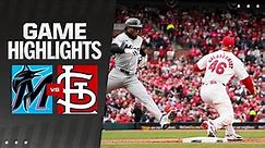 Marlins vs. Cardinals Game Highlights (4/4/24) | MLB Highlights