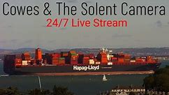 Cowes Camera Live Stream - Views of ships on The Solent (24/7 Shipspotting Cam Cruise & Container)