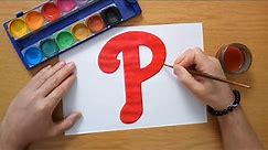How to draw a Philadelphia Phillies logo - MLB