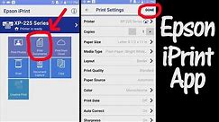 How to connect a WiFi printer with a smart device, Epson iPrint App