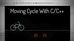 Moving Cycle With Keys | C++ Graphics Project | Cool Programming Projects