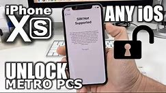 How To Unlock iPhone XS From Metro PCS to Any Carrier