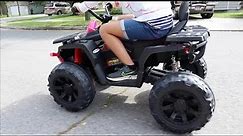 24V Kids Ride On ATV Car Review | 9AH Battery Powered Electric Vehicle w/LED Lights
