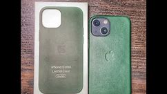 iPhone 13 mini Leather Case with MagSafe - Sequoia Green - Unboxing