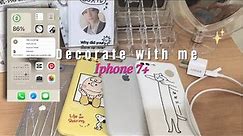 aesthetic iphone 7 plus customisation || what charger I used? cute cases shopee ideas