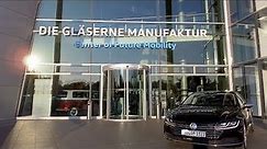 The Volkswagen Gläserne Manufaktur in Dresden, Germany (VW Glass Factory Aerial View)