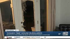 Scottsdale PD investigating 21 home burglaries in recent months along golf courses, washes