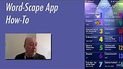 How-to guide for using the app "Word-Scape" with Kahoots online quizzes.