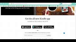 How to download kindle app for PC!