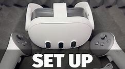 Meta Quest 3 128gb VR Headset Setup Manual Guide