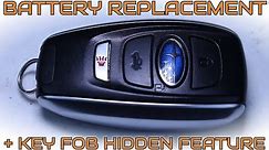 Subaru Key Fob Battery Replacement (+Keyless Entry Trick)