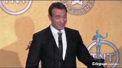 Jean Dujardin sings 'Marseillaise' after SAG win