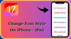 How to Install Custom Font on iPhone | How to Change Font Style on iPhone | iOS 17 | 2024