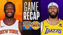 Game Recap: Knicks 114, Lakers 109